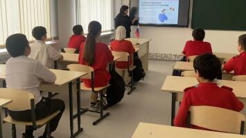 Эстафета "Мои финансы" в МБОУ СОШ аула Эркен-Халк имени Санглибаева М.А. в КЧР