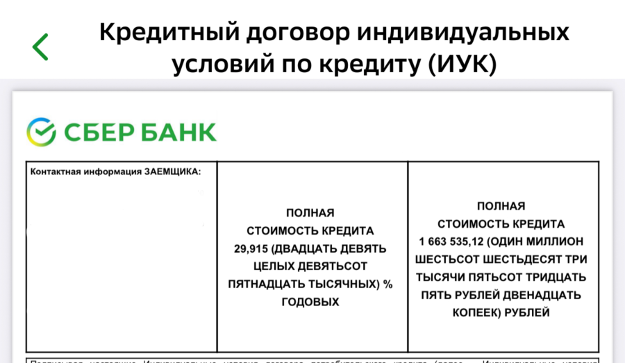 Вот так информация о ПСК выглядит в кредитном договоре.. Источник: Моифинансы.рф